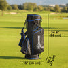 Ultra-Lightweight Golf Stand Bag with 6-Way Dividers and Cooler Pocket, All-Weather Men's Golf Bag, Blue
