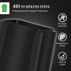 2 x 6.6 Gallon Dual Trash Can with Removable Inner Buckets and Handles for Kitchen, Office, Bathroom, Black