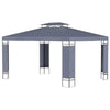 10' x 13' Outdoor Gazebo, Double Roof Patio Gazebo Canopy Shelter with Screen Decorate Corner Frame
