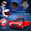 12V Ride On Car with Parent Remote Control Two Motors Music Lights Suspension Wheels for 3-6 Years, Red