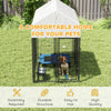 Outdoor Dog Kennel with Roof, 6' x 4' x 6' Heavy Duty Welded Wire Dog Playpen Enclosure with Escape-proof Lock