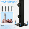 Deck Mount Umbrella Holder, Outdoor Umbrella Base Stand for Deck, Dock, Patios Garden, Pontoon, Black