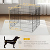 Foldable Metal Exercise Dog Playpen, Expandable Pet Fence for Small & Medium Dogs, 20