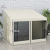 10' x 10' Wall Pergola, Outdoor Gazebo with 2 Curtains and 2 Nettings, UV Resistant, for Patio, Deck