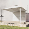 10' x 10' Patio Gazebo, Double Roof Outdoor Gazebo Canopy Shelter with Storage, Hook, Metal Frame