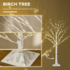 5 ft Artificial Birch Tree Light with Pre-Lit LED Light for Home Party, Indoor and Covered Outdoor Use
