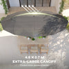 15' Double-Sided Patio Umbrella Parasol Sun Shelter Canopy Shade Grey