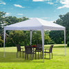 10 x 10ft Folding Pop Up Tent Outdoor Gazebo Canopy with Carrying Bag, White
