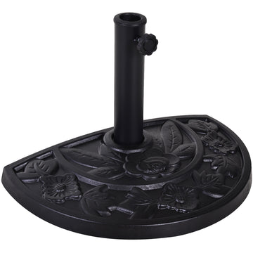20 lbs Resin Half Round Patio Umbrella Base 20