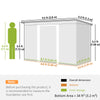 9x4 Outdoor Storage Shed Galvanized Steel Garden Shed with Foundation Kit, Ventilation & Doors
