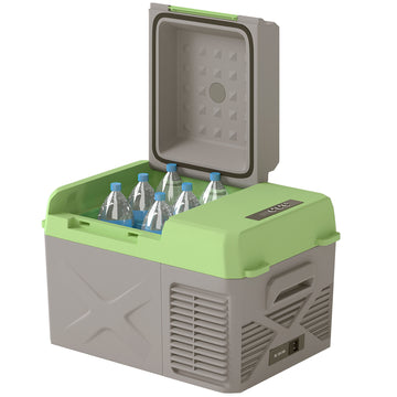 12 Volt Car Refrigerator, 12QT Car Fridge Electric Cooler, 12/24V DC and 110-240V AC, -68℉~68℉, Portable Refrigerator