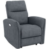 Power Recliner Chair, Dyed Fabric (Like Leathaire) Upholstered Recliner Chair with USB Ports, Footrest