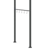 7' x 5' BBQ Grill Gazebo Tent, Garden Grill Canopy with Steel Frame and Hooks, Outdoor Sun Shade, Grey