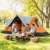5-6 Person Family Tent, Outdoor Camping Tent with Lighting Hook, Carrying Bag for Camping, Hiking and Travelling Orange