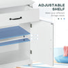 3-Piece Bathroom Furniture Set, Modern Bathroom Storage Cabinet with Drawers and Shelves, Tall and Small Floor Cabinets, Wall-mounted Medicine Cabinet, White
