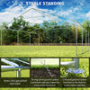 20' x 20' Heavy-duty Large Wedding Tent, Outdoor Carport Garage Party Tent, Patio Gazebo Canopy with Sidewall