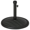 31lbs Concrete Round Patio Umbrella Base Holder, Outdoor Market Umbrella Stand Weight for Lawn, Deck, Backyard, Garden, Black