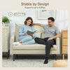 2 Seater Sofa, Small Modern Couch with High-Resilience Foam, Thicken Padding, Button Tufted