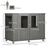 Dog Crate Furniture with Lockable Magnetic Door, Adjustable feet for Extra Large, Medium & Small Dogs, Indoor Use, Grey