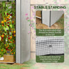 Mini Greenhouse with 4 Wire Shelves, Portable Tomato Greenhouse with Roll Up Door, 39.4