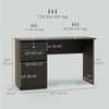 Computer Desk with Storage, PC Table with Drawers and Cabinet for Home Office, Study Room, Black