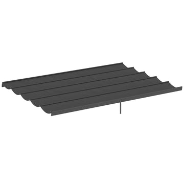 8.5' x 11.5' Retractable Pergola Canopy Replacement, Fit 10' x 13' Frame, Pergola Cover Replacement Top Only, Dark Grey