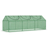 Portable Mini Tunnel Greenhouse Garden Planting Warm House with 3 Windows, 71
