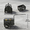 Soozier Bike Trailer with Foldable Storage Box and Lid, Quick Release Wheels, Reflective Stickers, Safety Flag