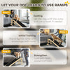 Pet Ramp Bed Steps for Dogs Cats Non-slip Carpet Top Platform Pine Wood 59