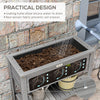 Elevated Planter Box with Storage Shelf for Flowers, Vegetables, and Herbs, 36