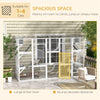 Large Outdoor Catio with Condos, Platforms, Doors, Ladders, Weather-Resistant Roof, White