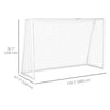 Soozier 9.8 x 6.6ft Soccer Goal, Portable Soccer Practice Net with PE Net for Backyard, Garden, Park, Beach