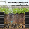 12 x 4 x 1ft Galvanized Raised Garden Bed, Reinforced Outdoor Planter Box with Open Bottom, Black