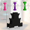 Soozier 2 x 2 lbs., 2 x 3 lbs., 2 x 5 lbs. Dumbbells Set with Dumbbell Rack, Hand Weights for Home Gym Training