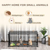 Small Animal Cage for Bunny, Guinea Pig, Chinchilla, Hedgehog, Portable Pet Enclosure with Door, 22 Panels