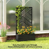 Metal Planter Box with Trellis, 44.5