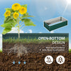 Galvanized Raised Garden Bed, Outdoor Planter Box for Vegetables, Flowers, Herbs, 4' x 2' x 1', Dark Green