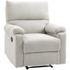 Recliner Chair, Manual Reclining Chair with Footrest, Padded Seat for Living Room, Bedroom, Study