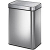 13.2 Gallon Sensor Can, Automatic Garbage Can with Soft-Close Lid, Fingerprint-Proof Stainless Steel, Silver