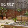 Metal Trellis Set of 4, Garden Trellis for Climbing Plants Support Frames, Arrow Design