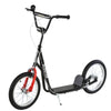 Kids Kick Scooter for 5+ Year Old, Kids Ride on Toy w/ 16'' Inflatable Wheel Dual Brakes, Black