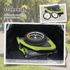 Elite II Dog Bike Trailer 2-In-1 Pet Stroller Cart Bicycle Wagon Cargo Carrier Attachment for Travel with Suspension and Storage Pockets, Green