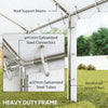 20' x 40' Party Tent, Outdoor Canopy Tent with Removable Sidewalls, 12 Windows for Parties, Wedding, Events, BBQ, White
