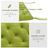 3-Seater Outdoor Bench Swing Chair Replacement Cushions for Patio Garden, Light Green