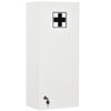 Wall Mount Medicine Cabinet, 5-tier Lockable Bathroom Cabinet with 2 Keys and Adjustable Shelves, White