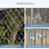 99 Sq. Ft. Dog Playpen Outdoor with Galvanized Steel Frame, for Small and Medium Dogs, 13.1' x 7.5' x 6'