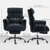 Desk Chair, Computer Office Chair with Footrest, Adjustable Backrest and Headrest