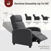 Fabric Recliner Sofa Manual Recliner, Home Theater Seating Single Reclining Sofa Chair with Padded Seat for Living Room