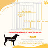 Dog Gate, Walk Through Pet Gate w/ Small Pet Door, Auto Close, for Doorways, House, Stair, 30