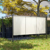 10' x 12' Retractable Pergola Canopy with Roller Shade, Free Standing Patio Gazebo, UPF30+